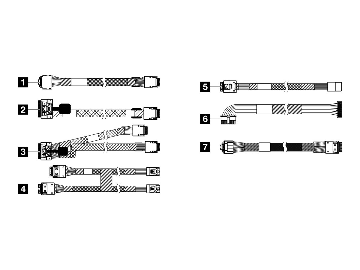 Lenovo Speicherkabelkit - für 10 x 25 Anybay