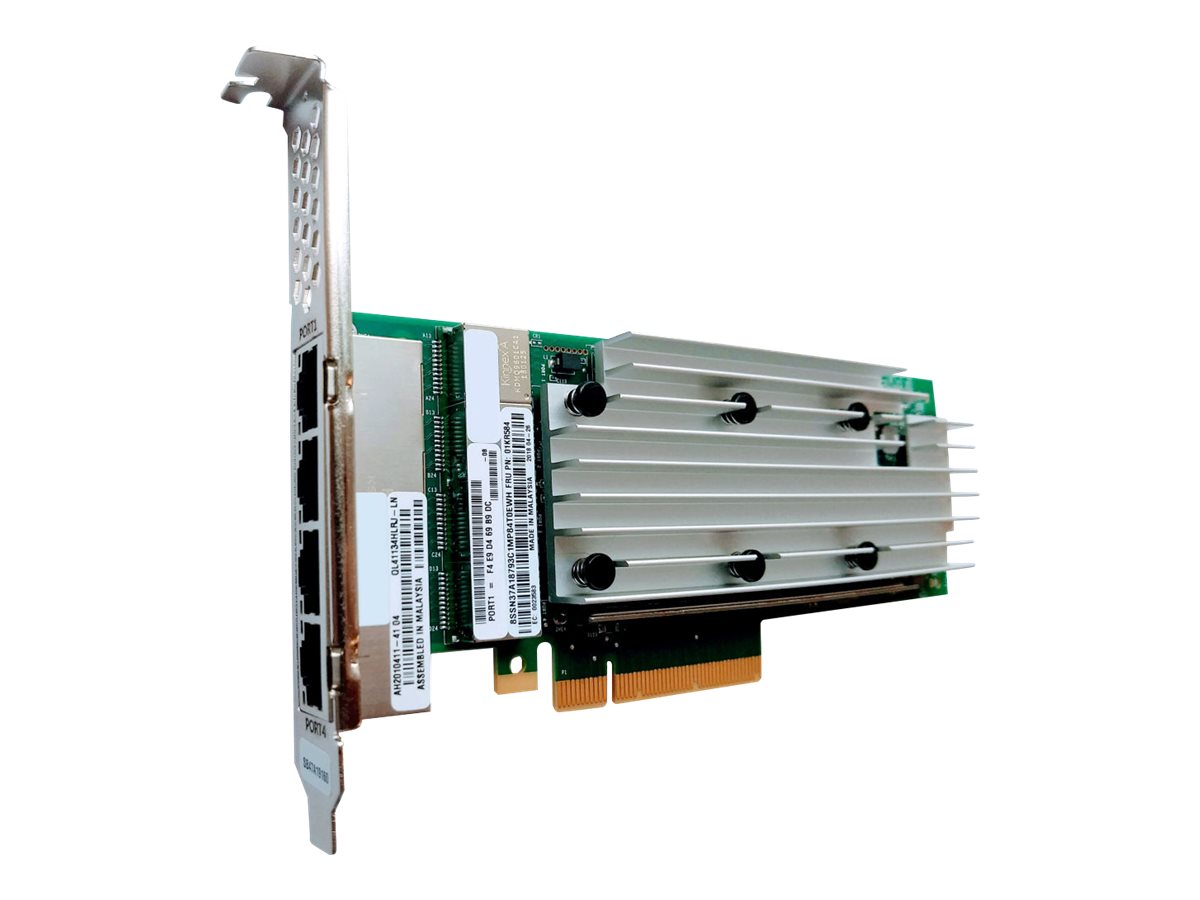 Lenovo ThinkSystem QL41134 - Netzwerkadapter - PCIe 3.0 x8 - Gigabit Ethernet / 10Gb Ethernet x 4 - für ThinkAgile MX3330-F Appliance; MX3330-H Appliance; MX3331-F Certified Node