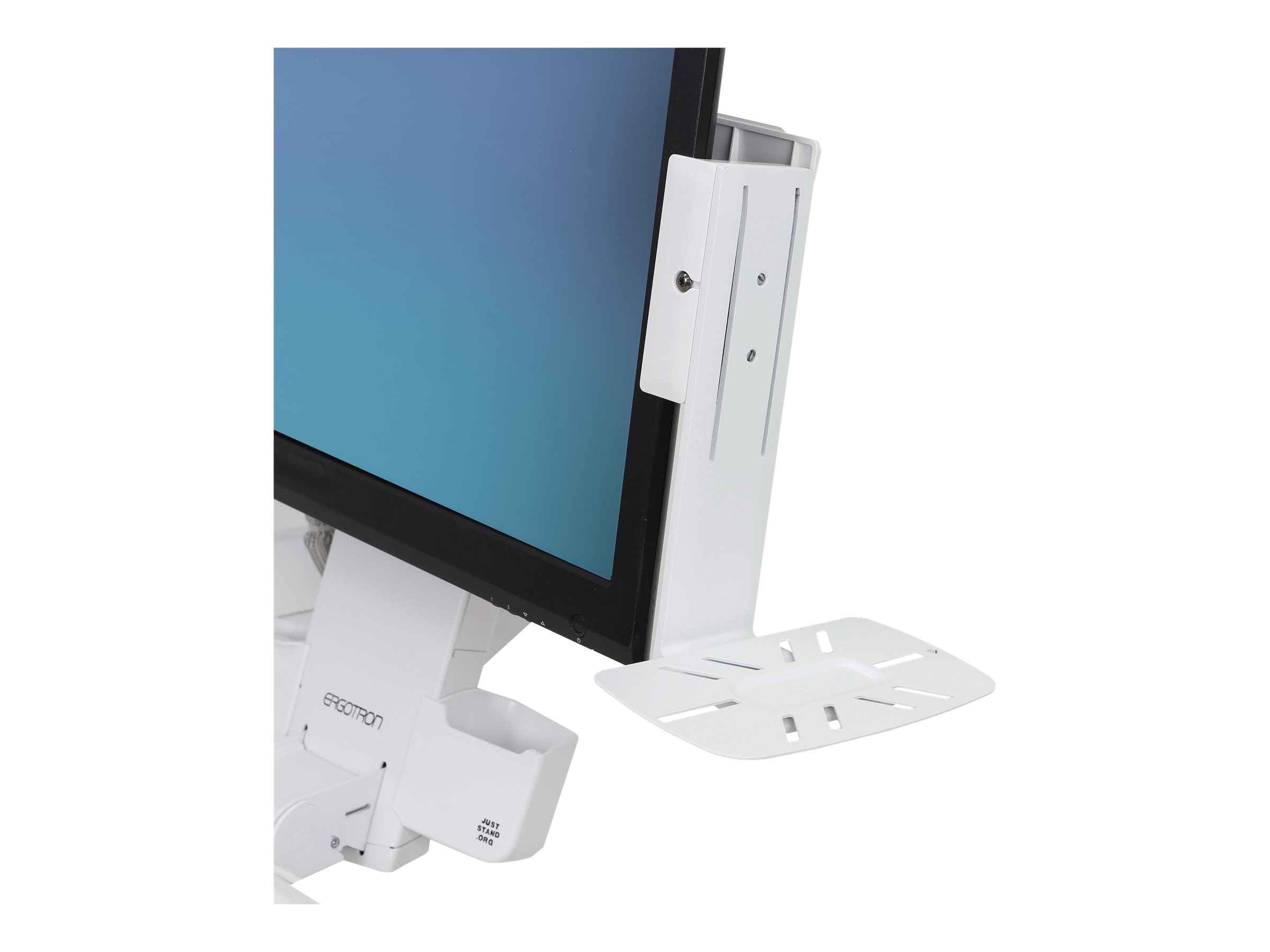 Ergotron Befestigungskit (Befestigungswinkel Befestigungsteile VESA-Halterung PL Sperr-Hardware Neigbare Ablage)