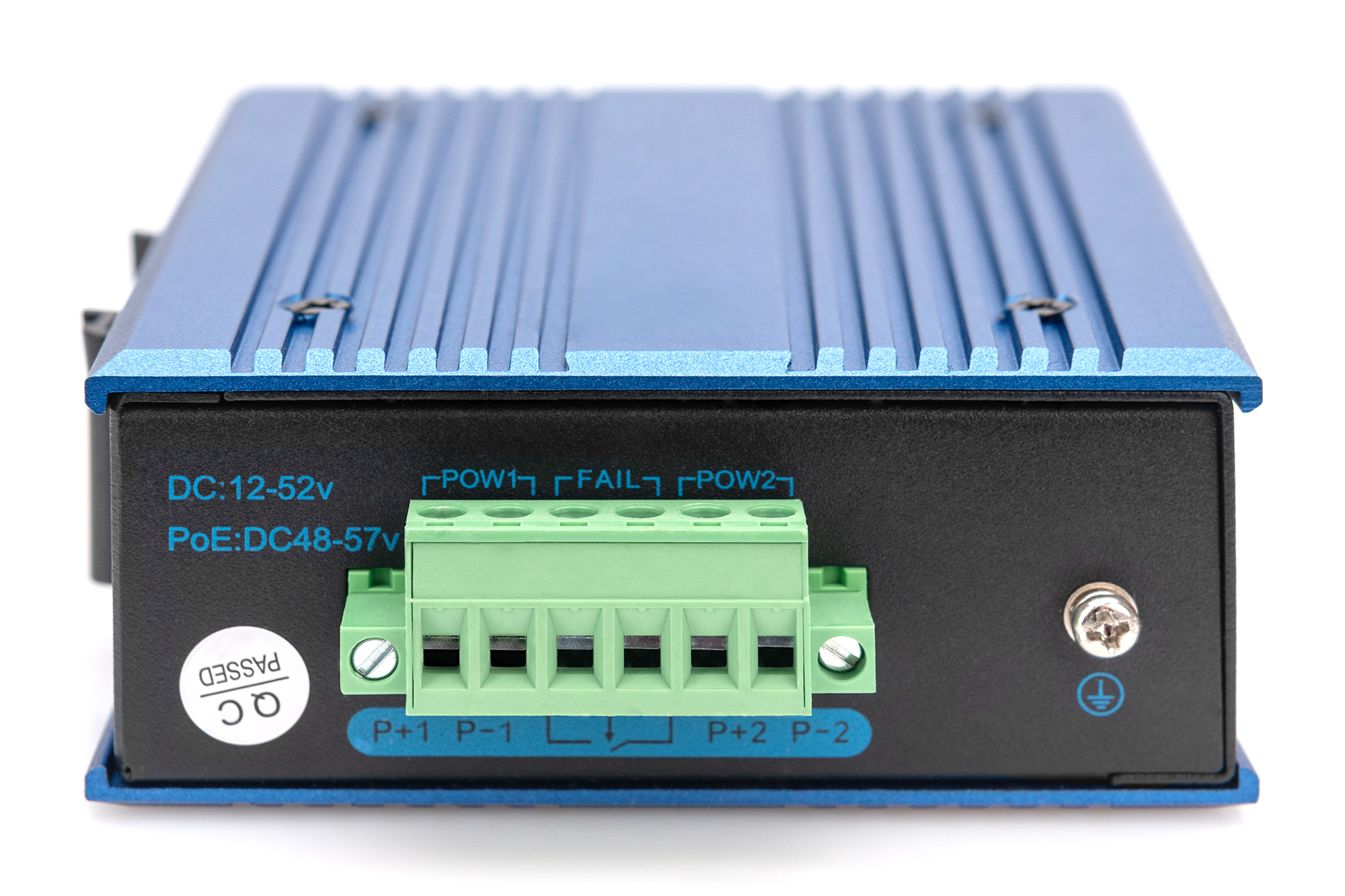 DIGITUS Industrial Ethernet Switch 4-Port 10/100Base-TX DC 48-57V - Switch - 0,1 Gbps, Ansicht 4