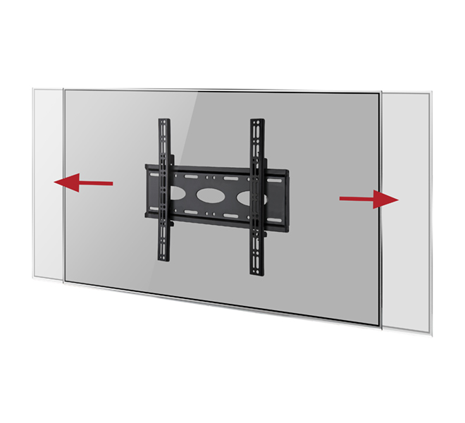 B-TECH BT8441 - Befestigungskit (Wandplatte, 2 Schnittstellenarme) - schmal - für LCD-Display - Schwarz, Ansicht 4