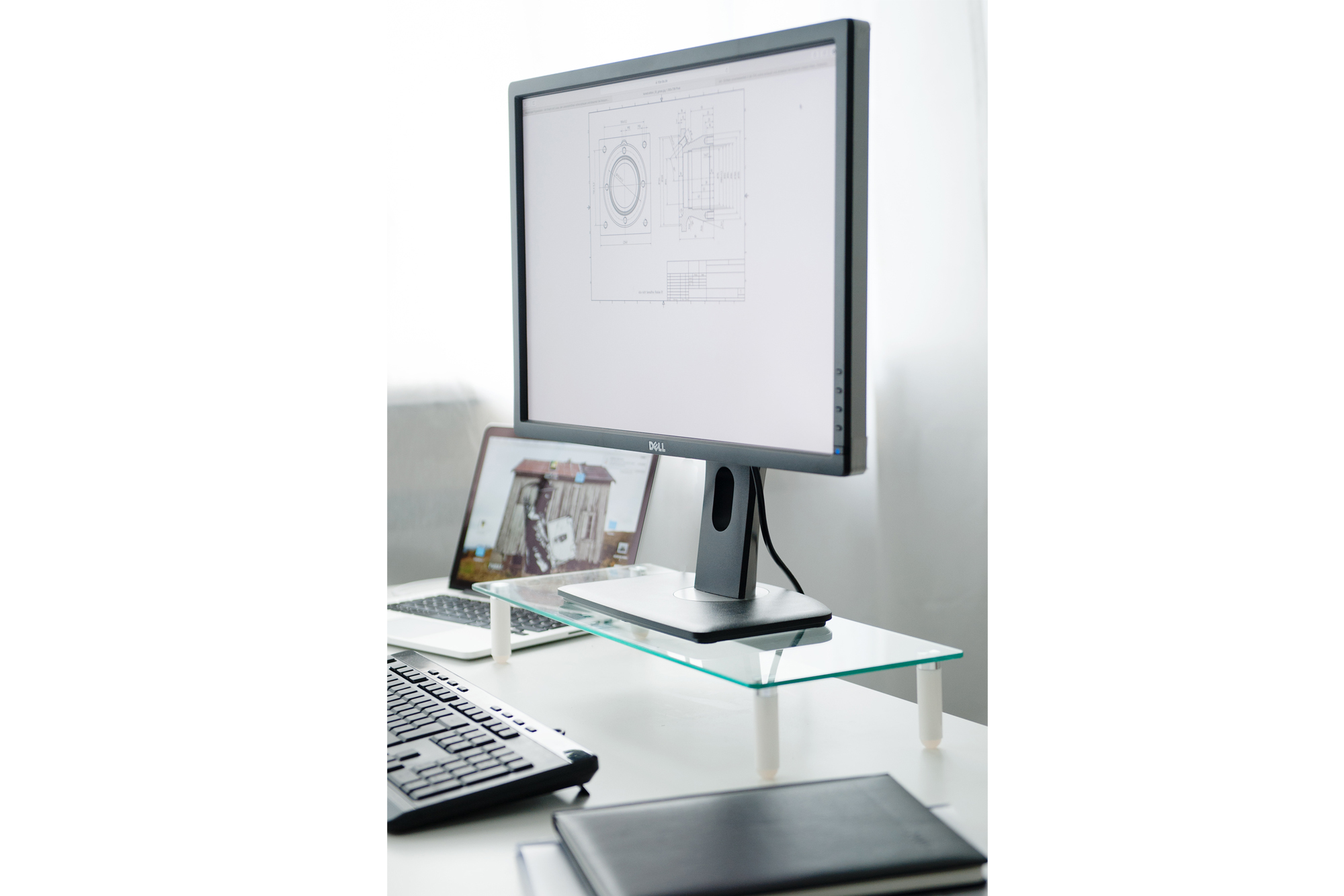DIGITUS Universal Glas Monitorerhöhung, Ansicht 2