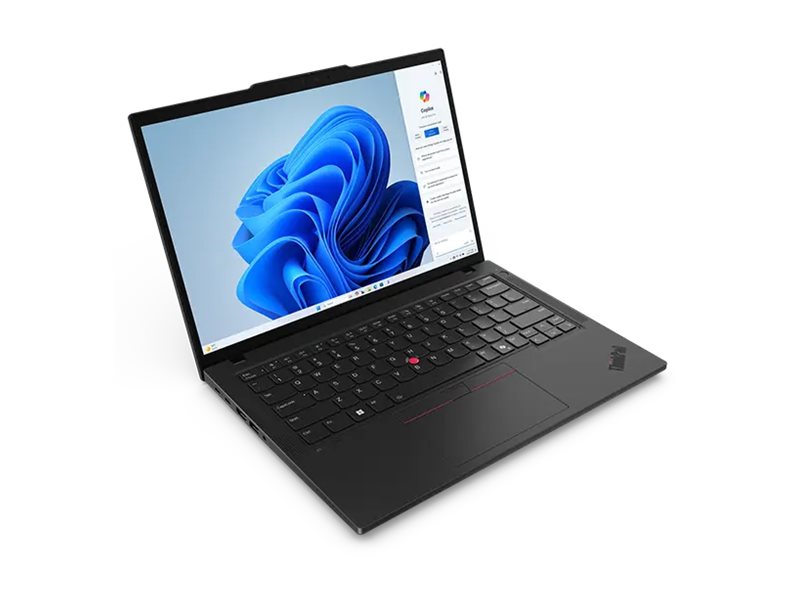Lenovo ThinkPad T14 Gen 5 21MC - 180°-Scharnierdesign - AMD Ryzen 5 8540U / 3.2 GHz - Win 11 Pro - Radeon 740M - 16 GB RAM - 512 GB SSD TCG Opal Encryption 2, NVMe - 35.6 cm (14") IPS 1920 x 1200 - Wi-Fi 6E, Bluetooth - Schwarz - kbd: Deutsch - mit ...