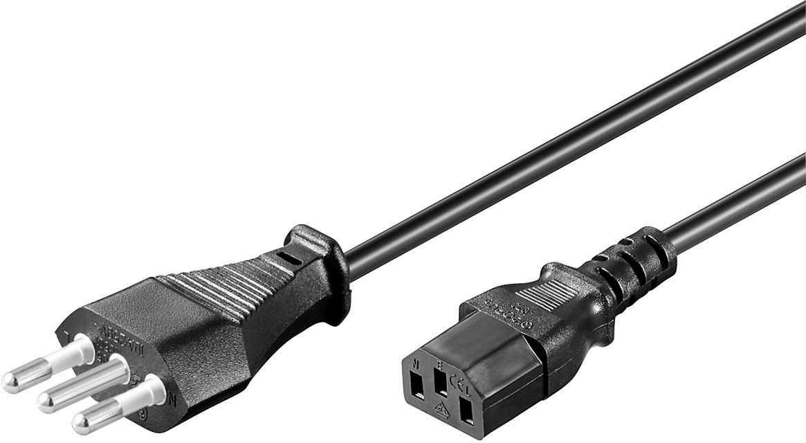 MicroConnect PE100430 3m C13-Koppler Schwarz Stromkabel, Ansicht 2