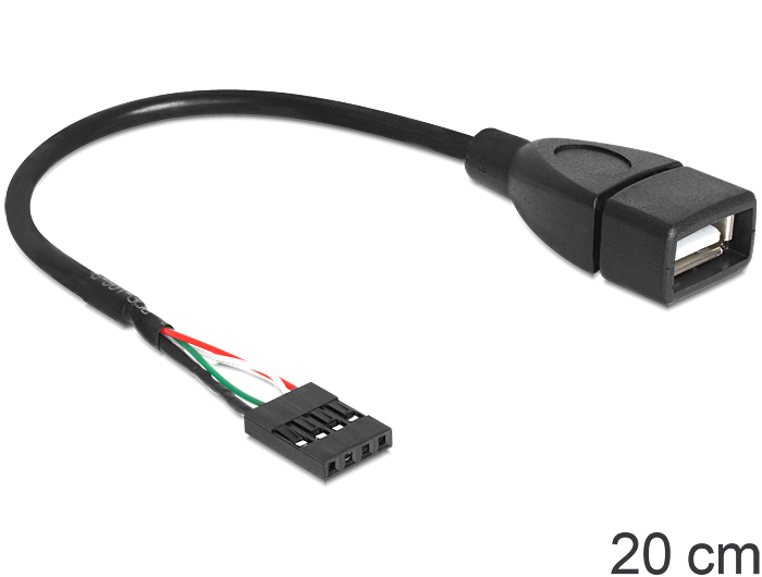 Delock USB intern til ekstern kabel 20cm