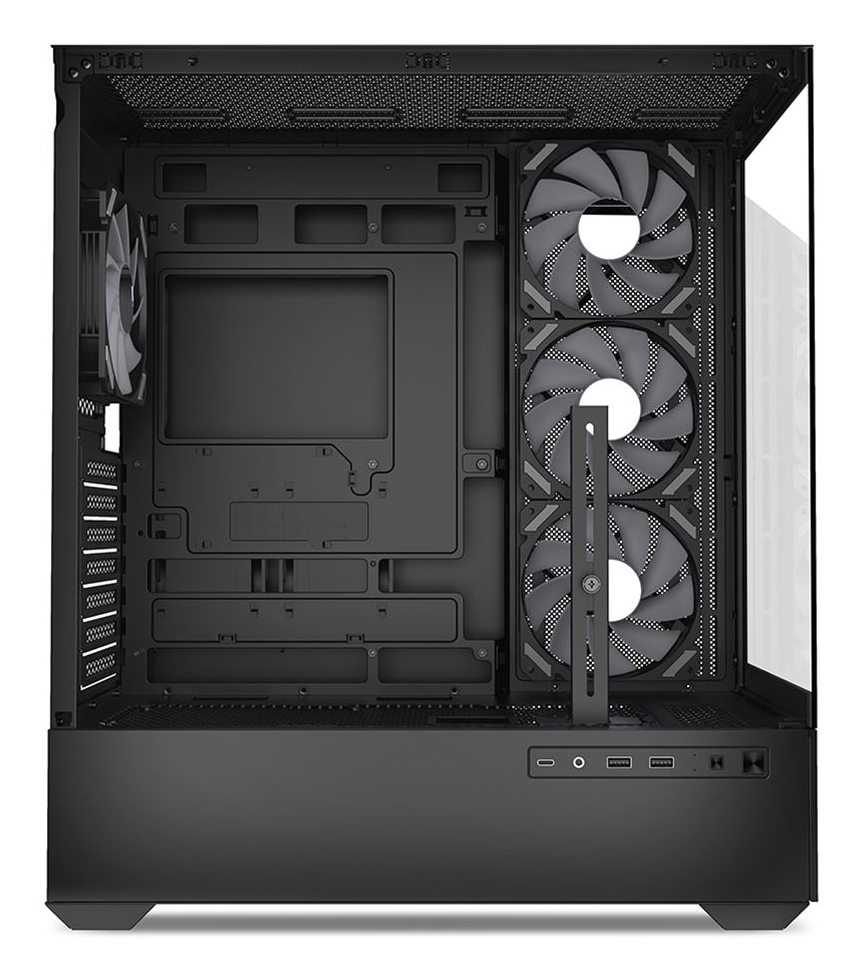 Sharkoon Gehäuse AK6 RGB ATX 1x Glas schwarz - Tower - ATX, Ansicht 4