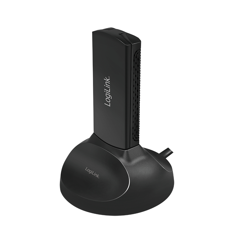 LogiLink WL0247 - Kabellos - USB - WLAN - Wi-Fi 5 (802.11ac) - 1300 Mbit/s - Schwarz, Ansicht 3