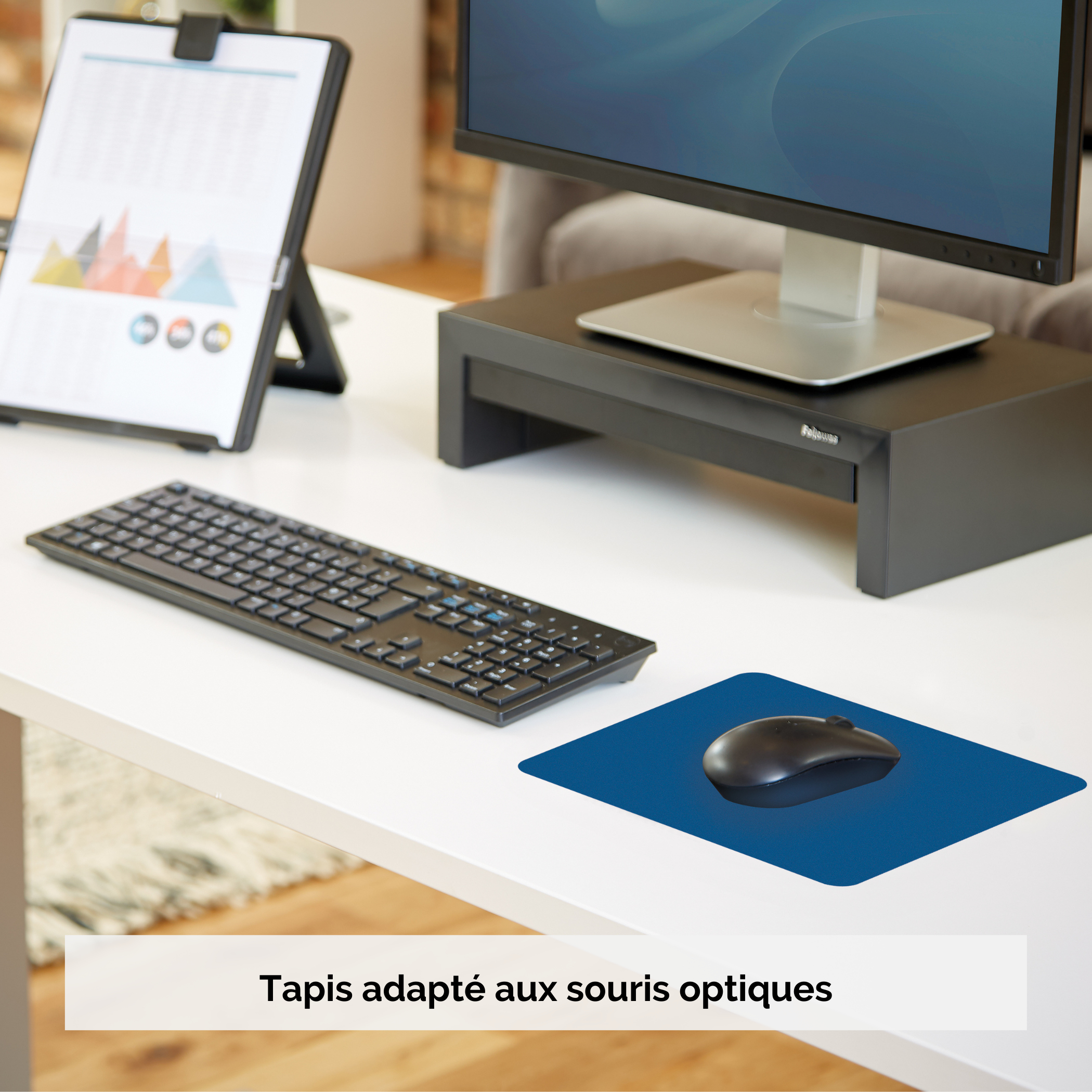 Fellowes Economy - Mauspad - Blau, Ansicht 3
