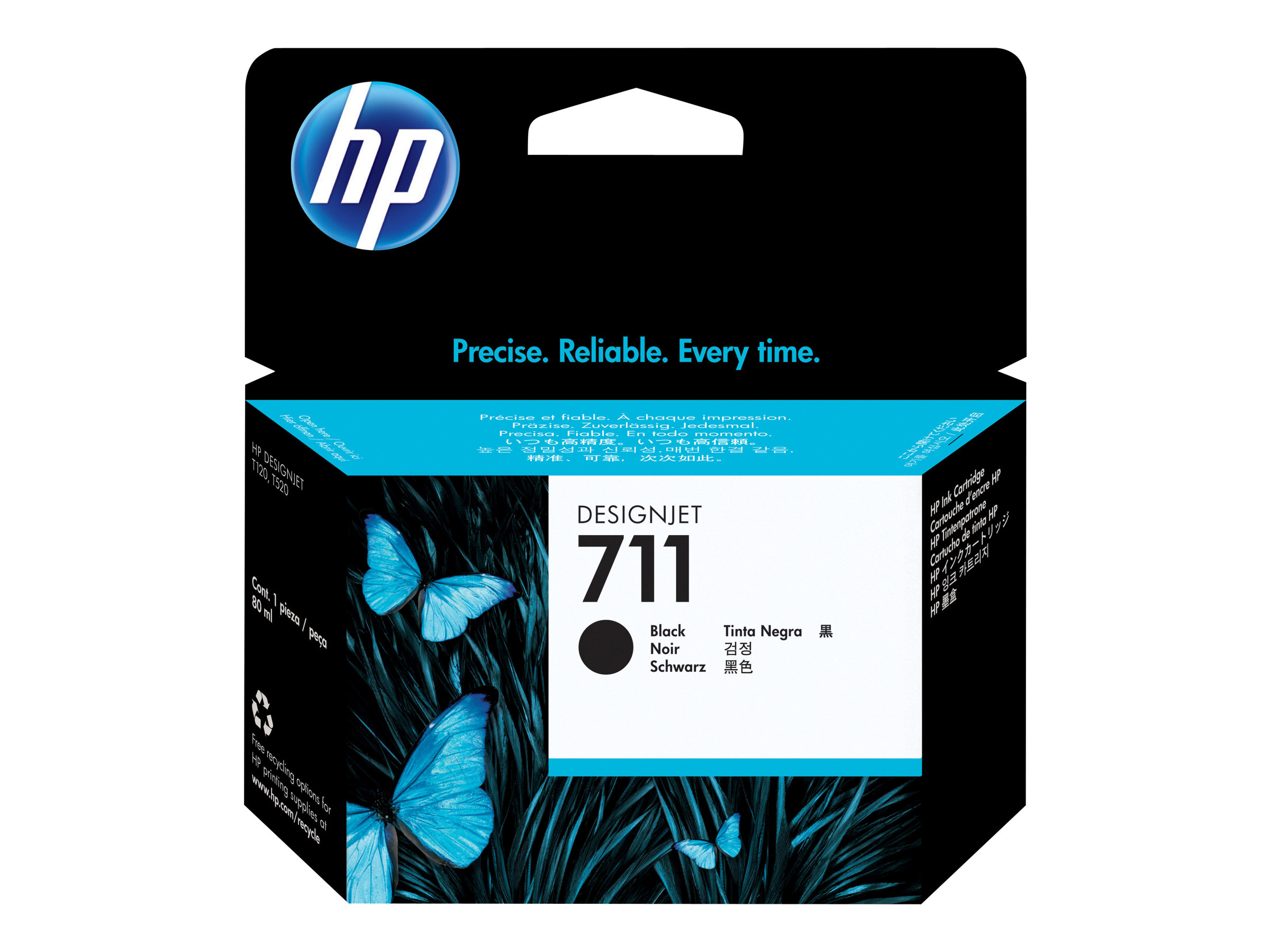 HP 711 - 80 ml - Schwarz - Original (CZ133A)