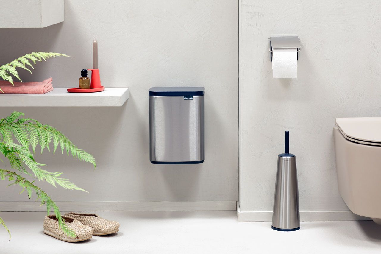 Brabantia Bo Waste Bin - 7 l - Rechteckig - Stahl - Schwarz - Stahl - Stahl - Manuell, Ansicht 3