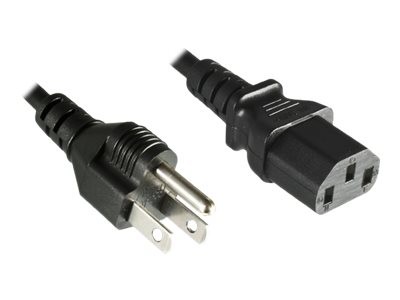MicroConnect Stromkabel - NEMA 5-15 (M) gerade zu power IEC 60320 C13 gerade, Ansicht 2