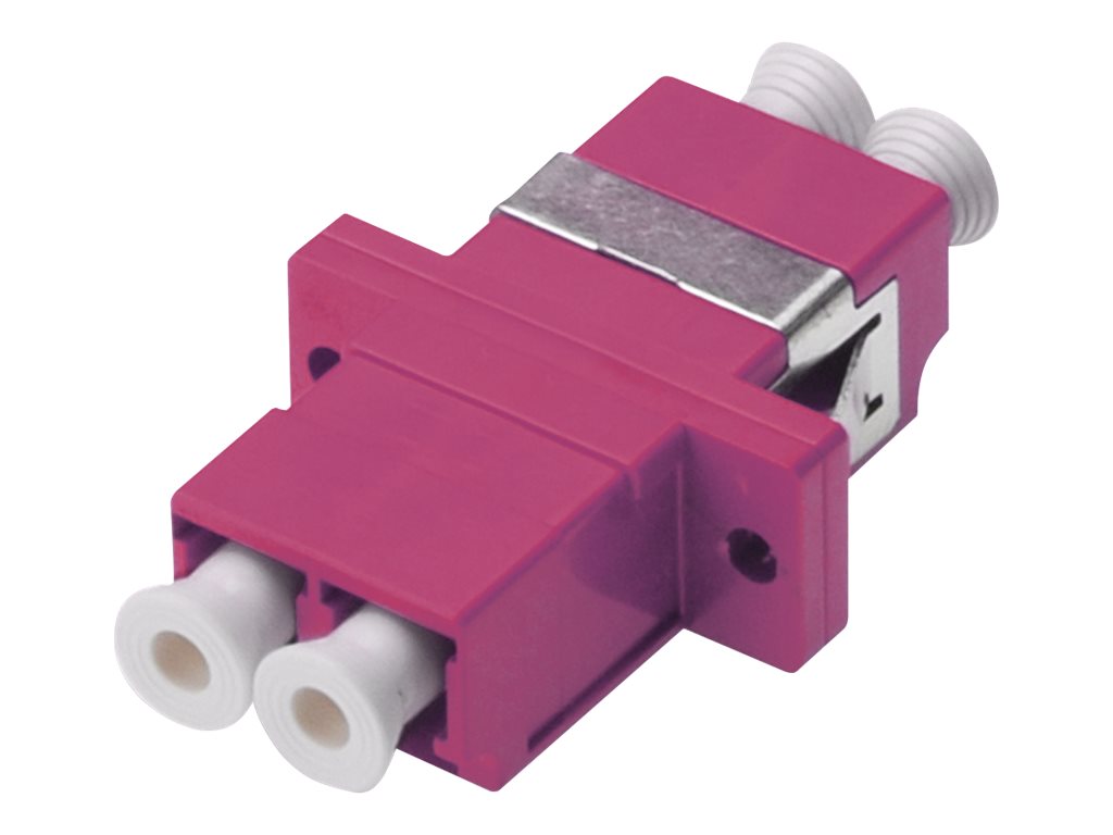 DIGITUS - Netzwerkkoppler - LC Multi-Mode (M) zu LC Multi-Mode (M) - Glasfaser - OM4 - lila, RAL 4003