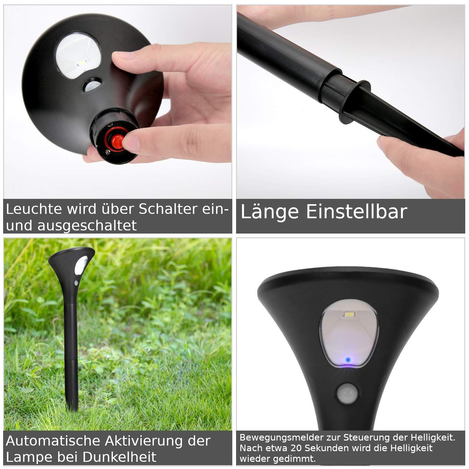 Synergy 21 LED Garten Akku Solar Lampe ER SET, Ansicht 3
