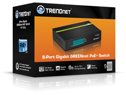 TRENDnet TPE TG80G GREENnet PoE+ Switch - Switch - 8 x 101001000 (PoE+)