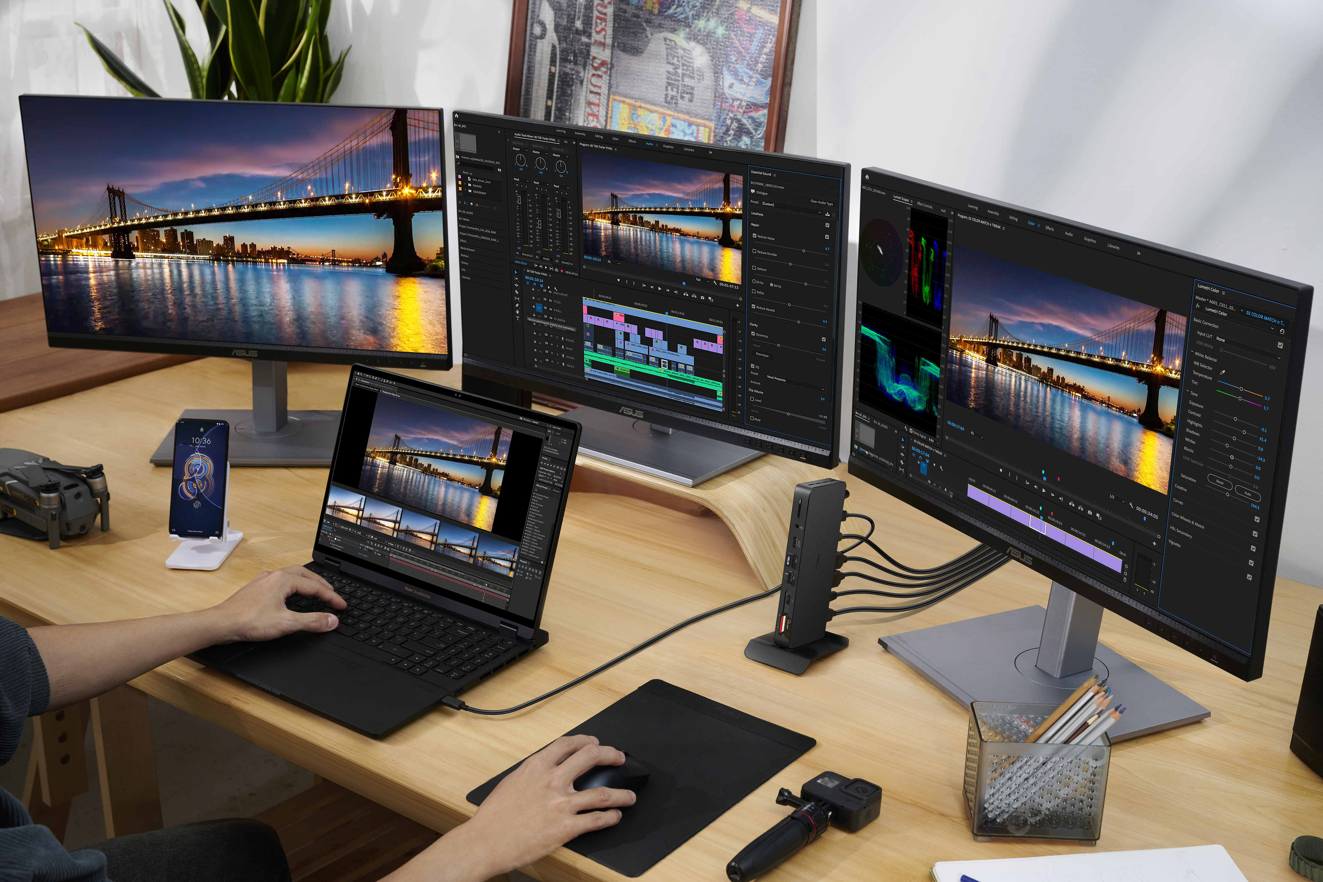 ASUS DC500 - Dockingstation - Thunderbolt 4 - 2 x HDMI, Thunderbolt 4, Ansicht 2