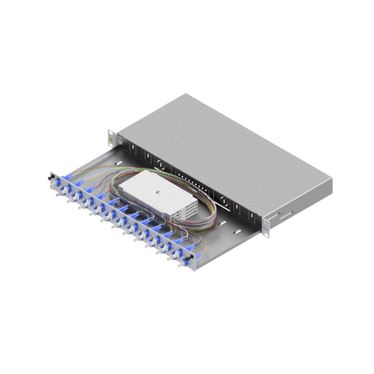 EasyLan LWL Spleißgehaeuse Basic Grade C 1HE/24Ports 24xLC-Duplex OS2 - Kabel, Ansicht 2