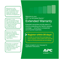 APC Extended Warranty Service Pack - Technischer Support - Telefonberatung - 3 Jahre - 24x7 - für P/N: SRT1500XLJ, SRT192BP2J, SRT192BP2US, SRT192BPUS, SRT96BPJ, SRTL3KRM1UC, XU2K0LLXXRCC