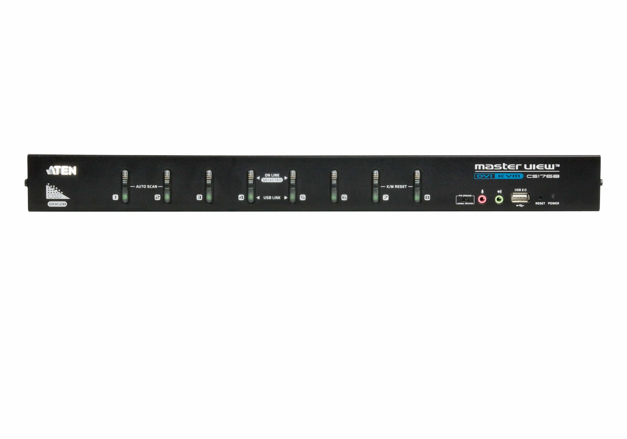 ATEN CS1768 - KVM-/Audio-Switch - 8 x KVM/Audio, Ansicht 2