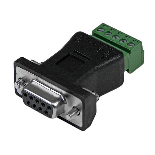 StarTech.com RS422 RS485 Seriell DB9 auf Klemmleiste - Serieller Adapter - 5-poliger Anschlussblock zu DB-9 (M), Ansicht 2