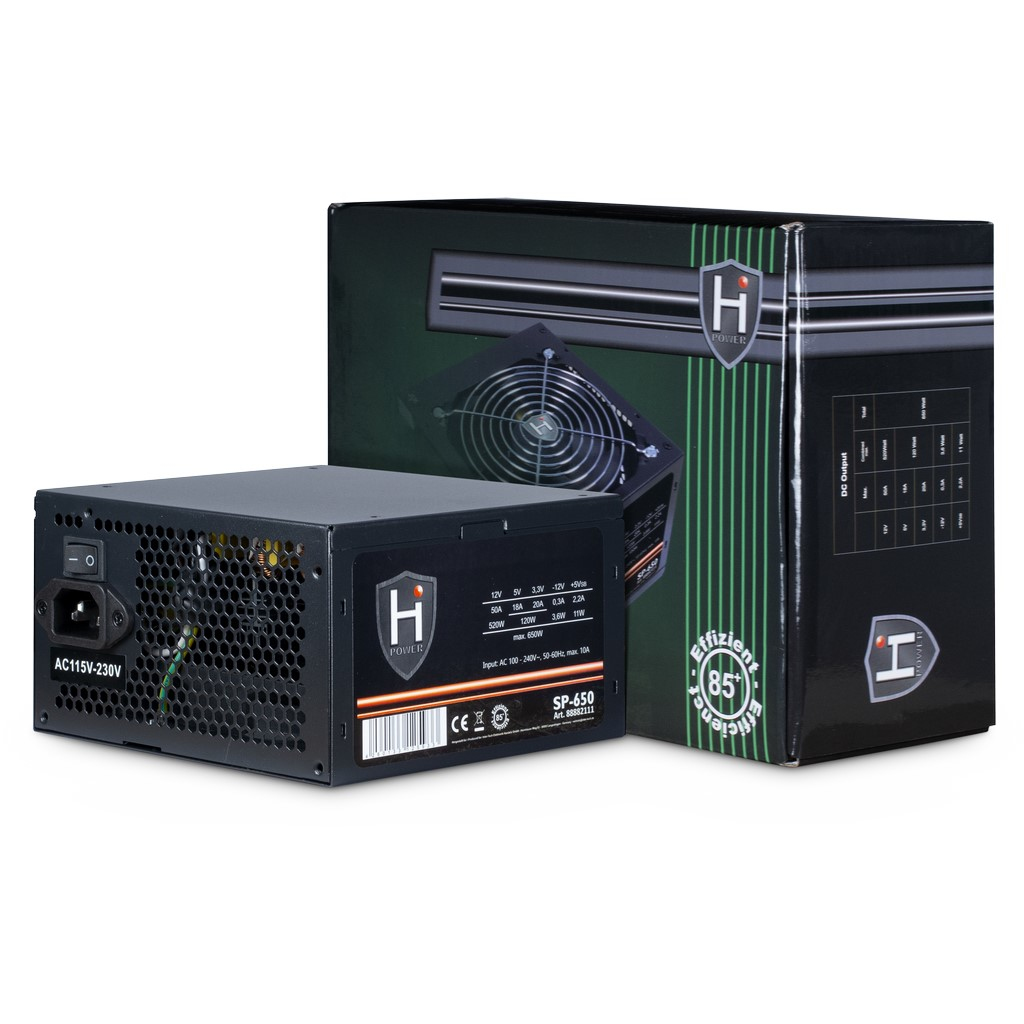 Inter-Tech HiPower SP-650 - Netzteil (intern) - ATX12V 2.4, Ansicht 2
