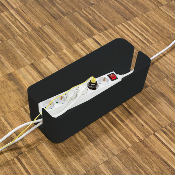 LogiLink Set Kabelmanagement-Box - Schwarz, Ansicht 3