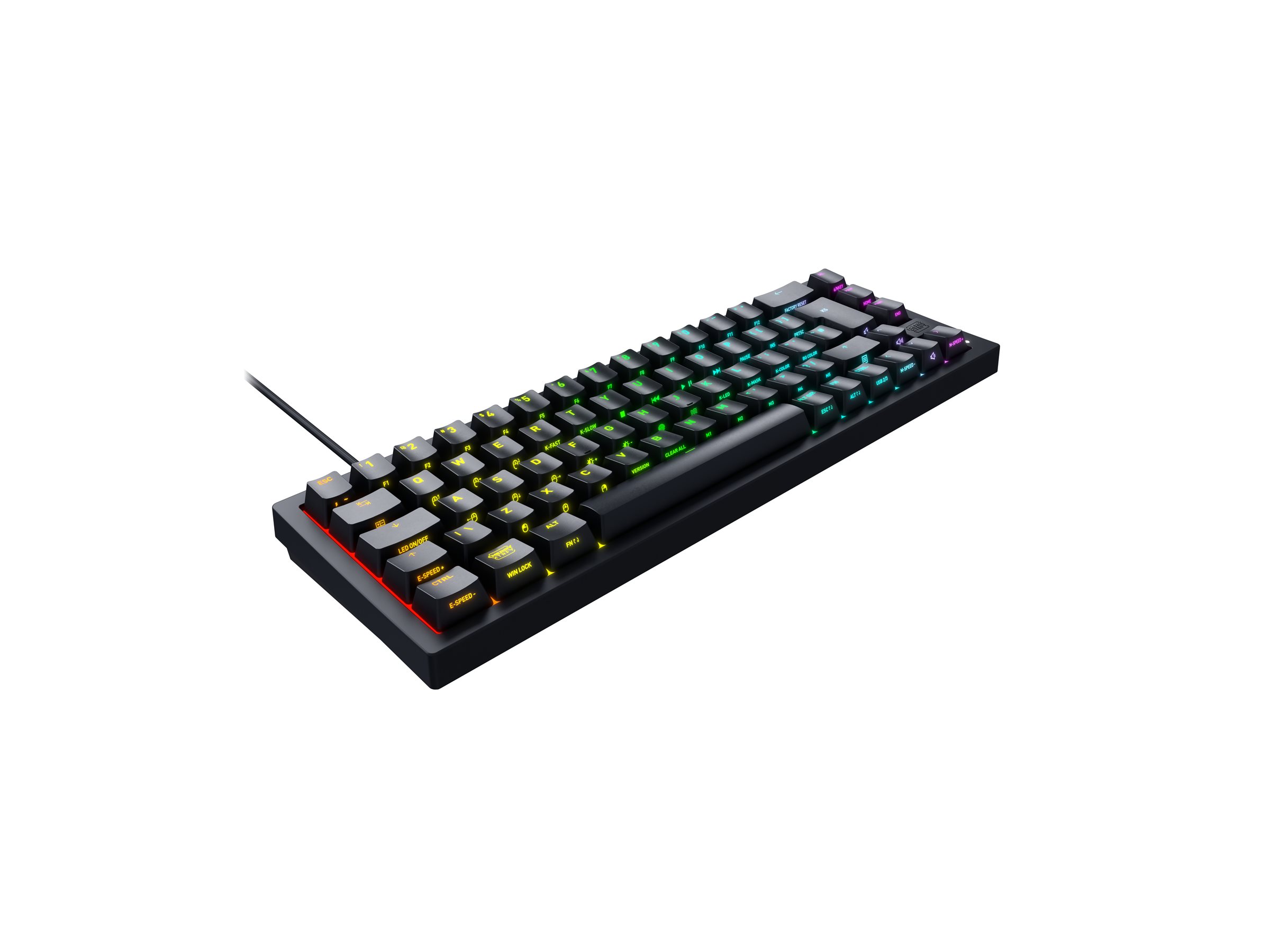 Xtrfy K5V2 65%/BLACK - corded - mechanical - TL: US, QWERTY, Ansicht 3