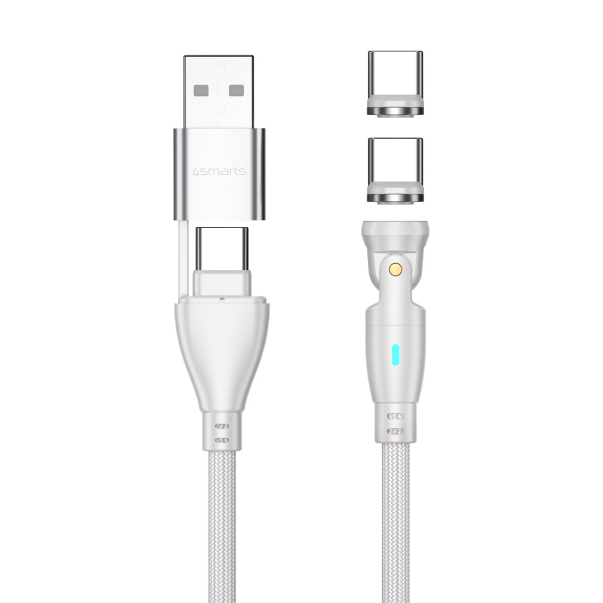 4smarts USB-Kabel C/A 540° Magnetkabel GravityCord 100W - Kabel - Digital/Daten, Ansicht 3