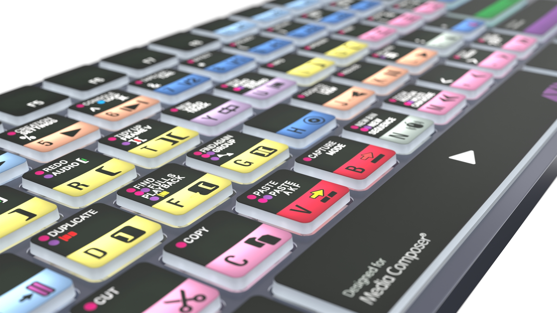 Logickeyboard Avid Media Composer Pro Titan - TL: Französisch, AZERTY, Ansicht 3