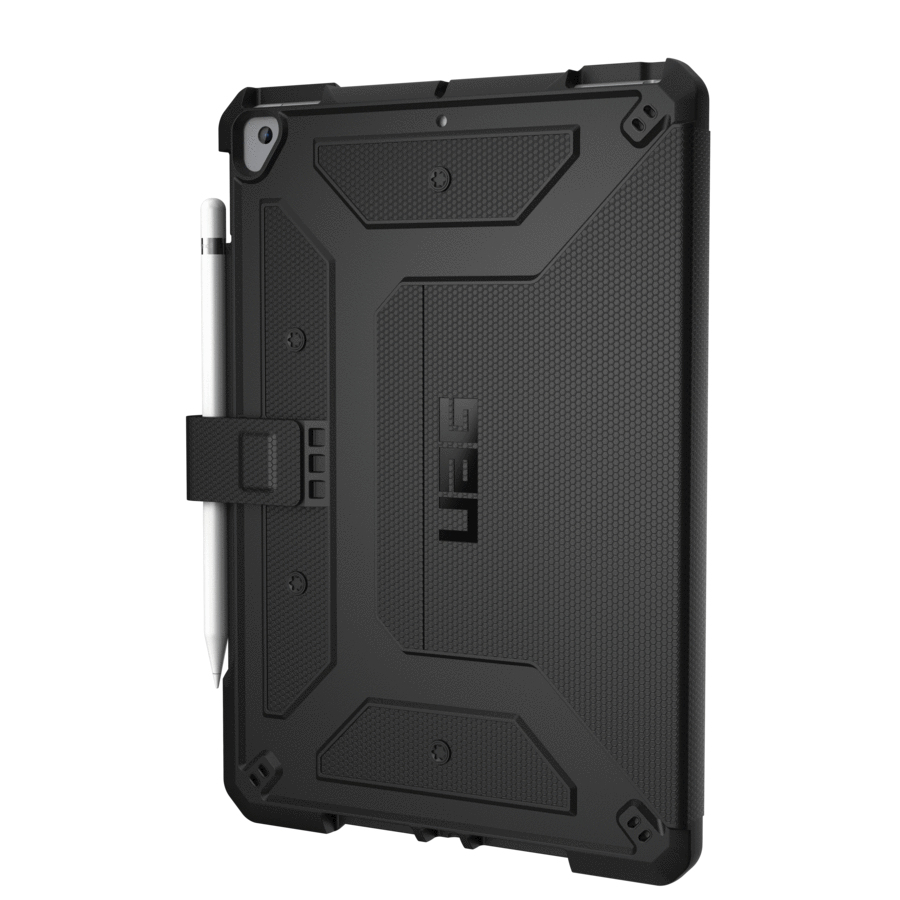 Urban Armor Gear UAG Case for iPad 10.2 (9/8/7 Gen) - Metropolis Black - Hintere Abdeckung für Tablet - Polyurethan,TPU, Ansicht 2