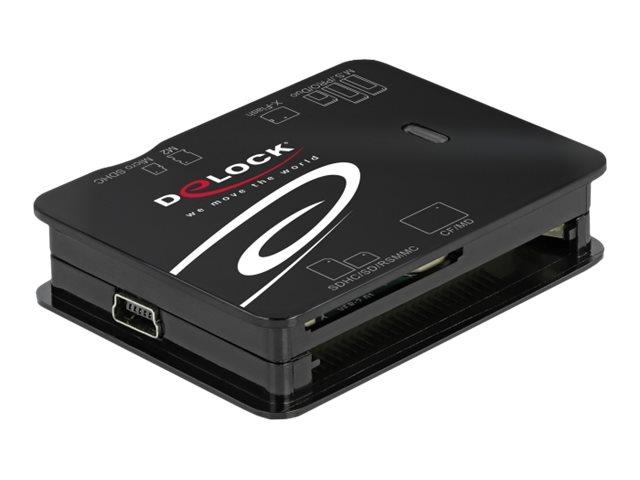 Delock USB 2.0 Card Reader für CF / SD / Micro SD / MS / xD / M2 Speicherkarten