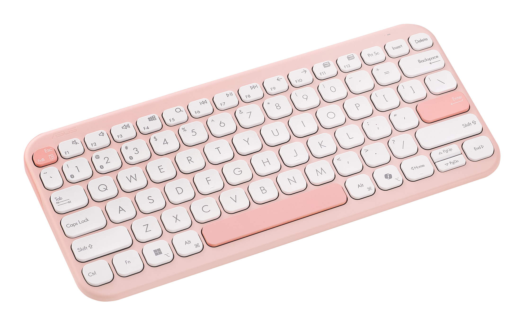 ASUS KW100 Tastatur pink - TL: Deutsch, QWERTZ, Ansicht 4