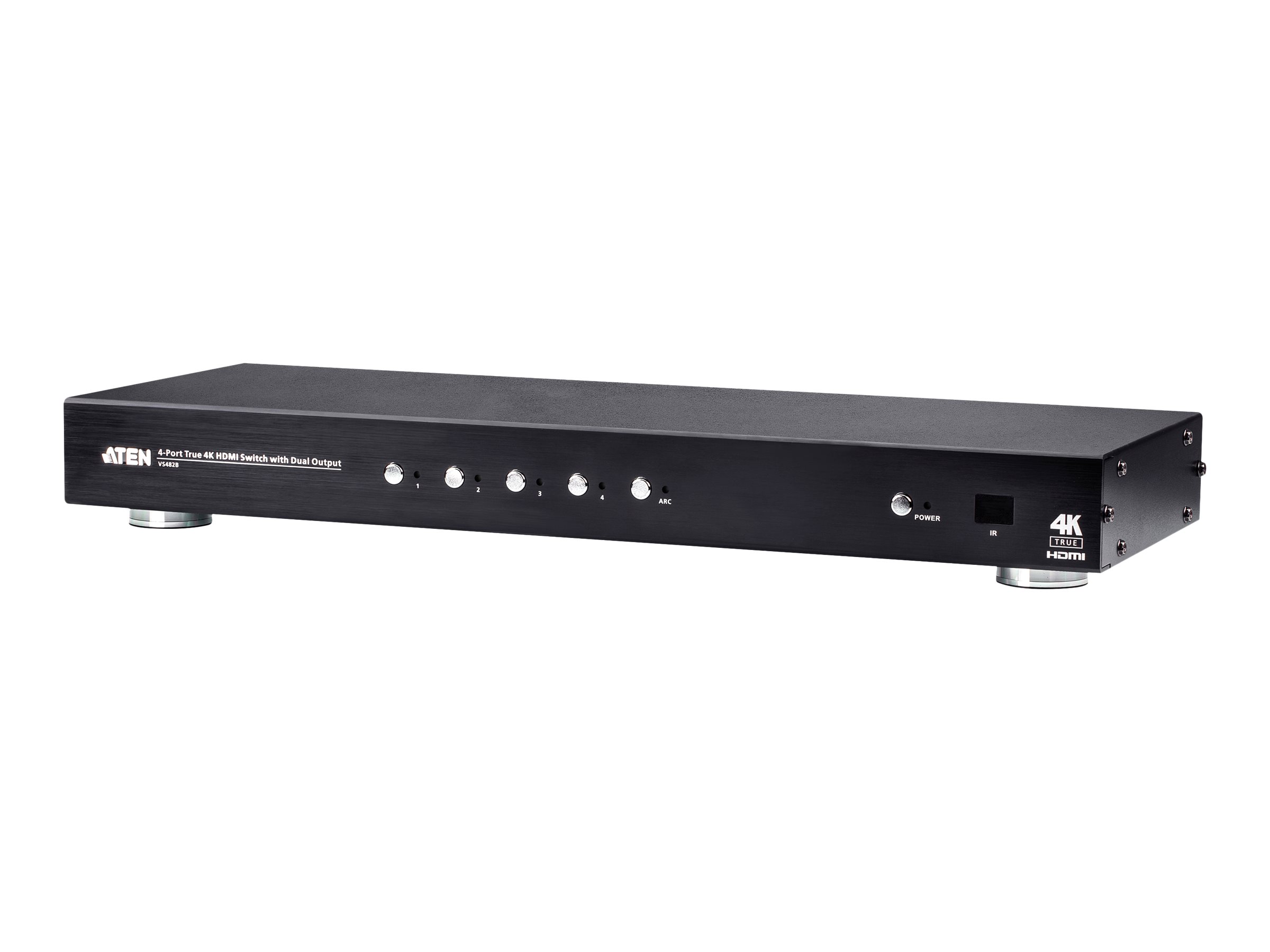 ATEN VS482B - Video/Audio-Schalter - 4 x HDMI - Desktop, an Rack montierbar