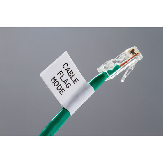 Brady Corporation Brady M211 und M210 - Etiketten aus Nylongewebe für Kabel - Leitungen und Patch-Panel - Schwarz - Weiß, Ansicht 2