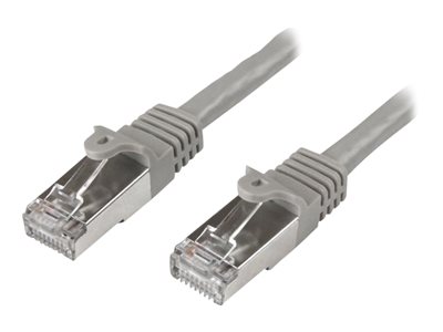 StarTech.com Startech 1m CAT6 Ethernet Cable, 10 Gigabit Shielded Snagless RJ45 100W PoE Patch Cord, CAT 6 10GbE SFTP Network Cable w/Strain Relief, Grey, Wiring is UL Certified/TIA - Category 6 - 26AWG (N6SPAT1MGR)