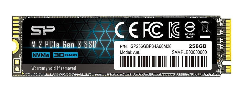 Silicon Power P34A60 - SSD - 256 GB - intern - M.2 2280 - PCIe 3.0 x4 (NVMe), Ansicht 2