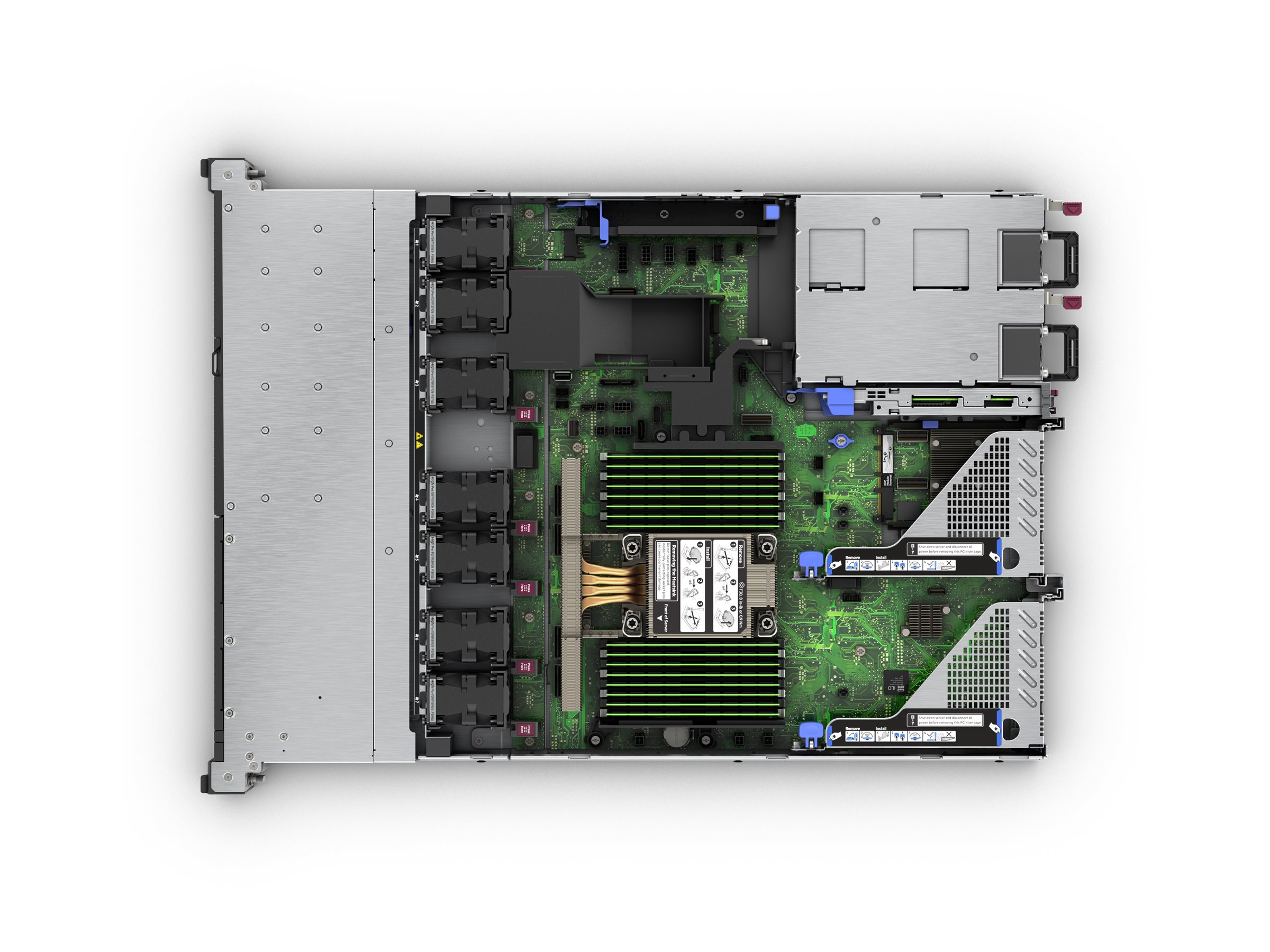 HPE ProLiant DL320 Gen11 - Server - Rack-Montage - 1U - 2-Weg - 1 x Xeon Silver 4510 - RAM 64 GB - SATA/SAS/NVMe - 2.5, Ansicht 4