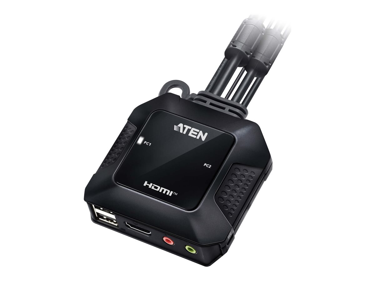 ATEN CS22H - KVM-/Audio-/USB-Switch - 2 x KVM/Audio/USB