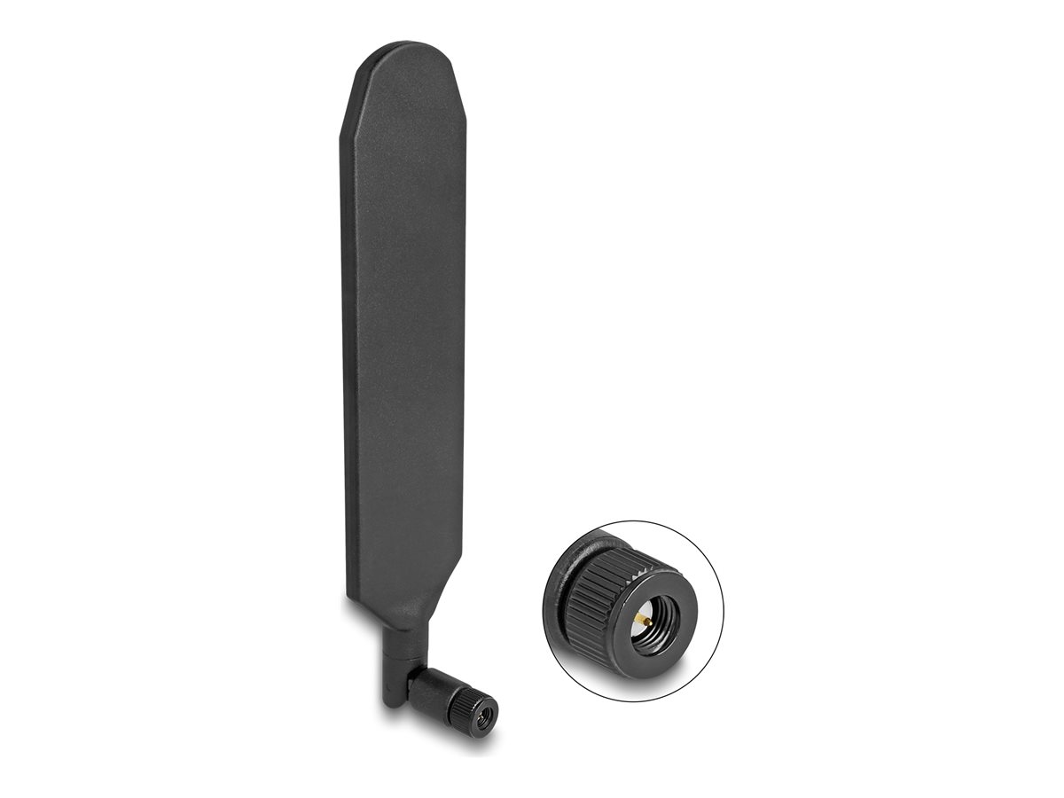 Delock Antenne - SMA-Stecker mit Kippgelenk LTE GNSS drehbar - 20.9 cm - 15 dBi (bei 700 - 960 MHz)