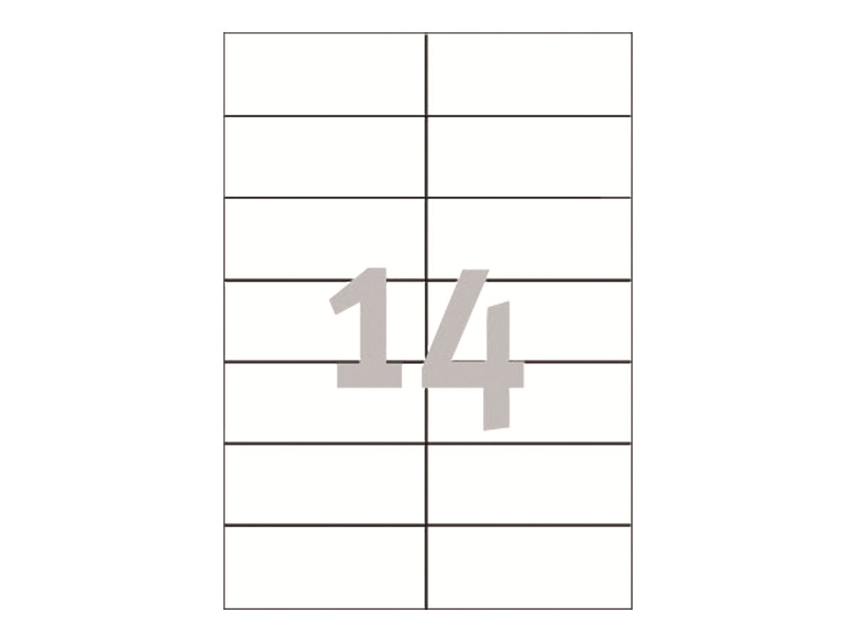 Avery Zweckform Avery - Weiß - 105 x 42.3 mm 1400 Etikett(en) (100 Bogen x 14), Ansicht 3