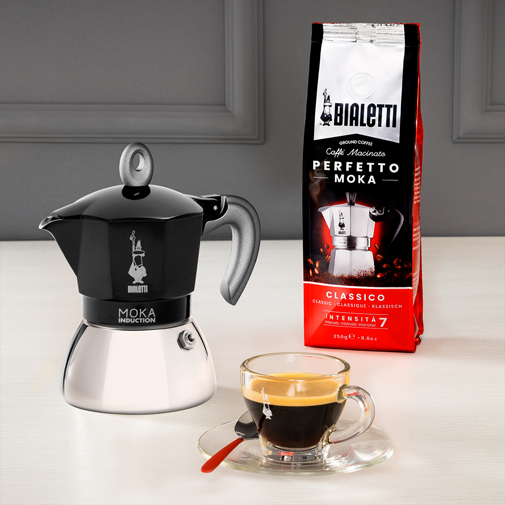Bialetti Moka Induction - Kaffeemaschine - Schwarz, Ansicht 4