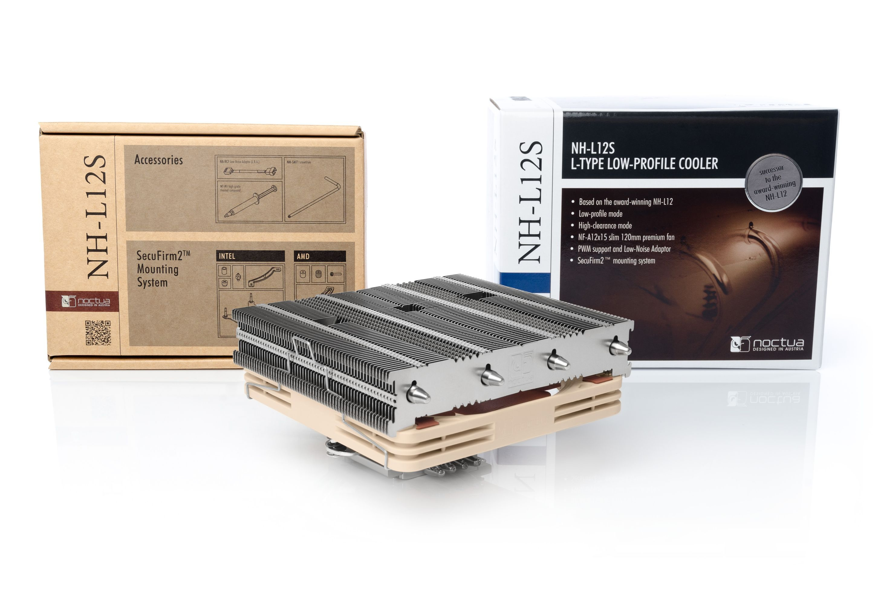 Noctua NH-L12S - Prozessor-Luftkühler - (für: LGA1156, AM2, AM2+, LGA1366, AM3, LGA1155, AM3+, LGA2011, FM1, FM2), Ansicht 2