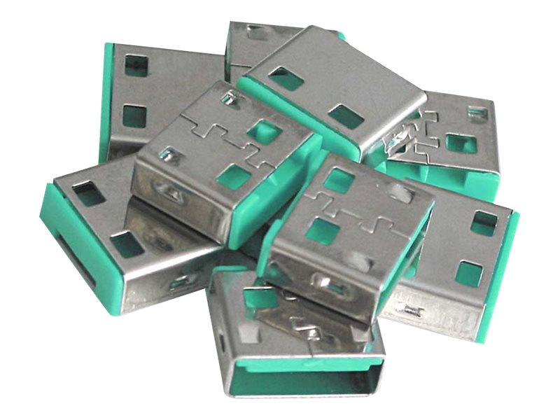 Lindy USB Port Blocker - USB-Portblocker - grün (Packung mit 10), Ansicht 3