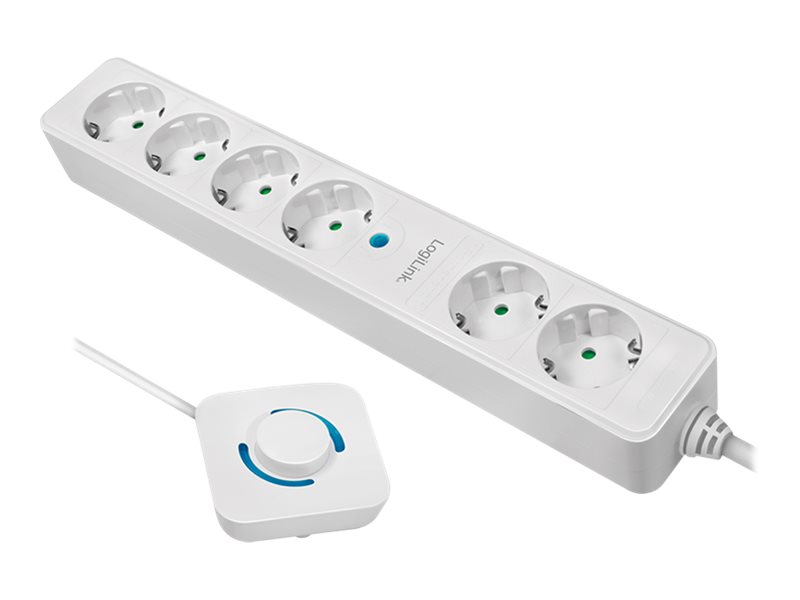 LogiLink Steckdosenleiste - Wechselstrom 230 V - 3500 Watt - Ausgangsanschlüsse: 6 (6 x Leistungs-CEE 7/3), Ansicht 5