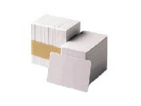 Zebra Polyvinylchlorid (PVC) - 30 mil - weiß - CR-80 Card (85.6 x 54 mm)