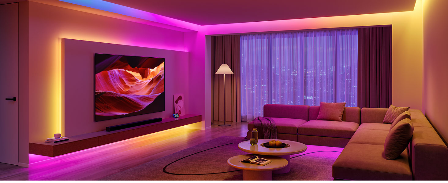 Govee LED Stripe Light S Wi-Fi Bluetooth Matter 5 m RGBIC, Ansicht 4