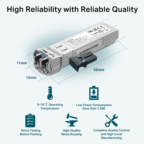TP-LINK Omada 10Gbase-LR SFP+ LC, Ansicht 3