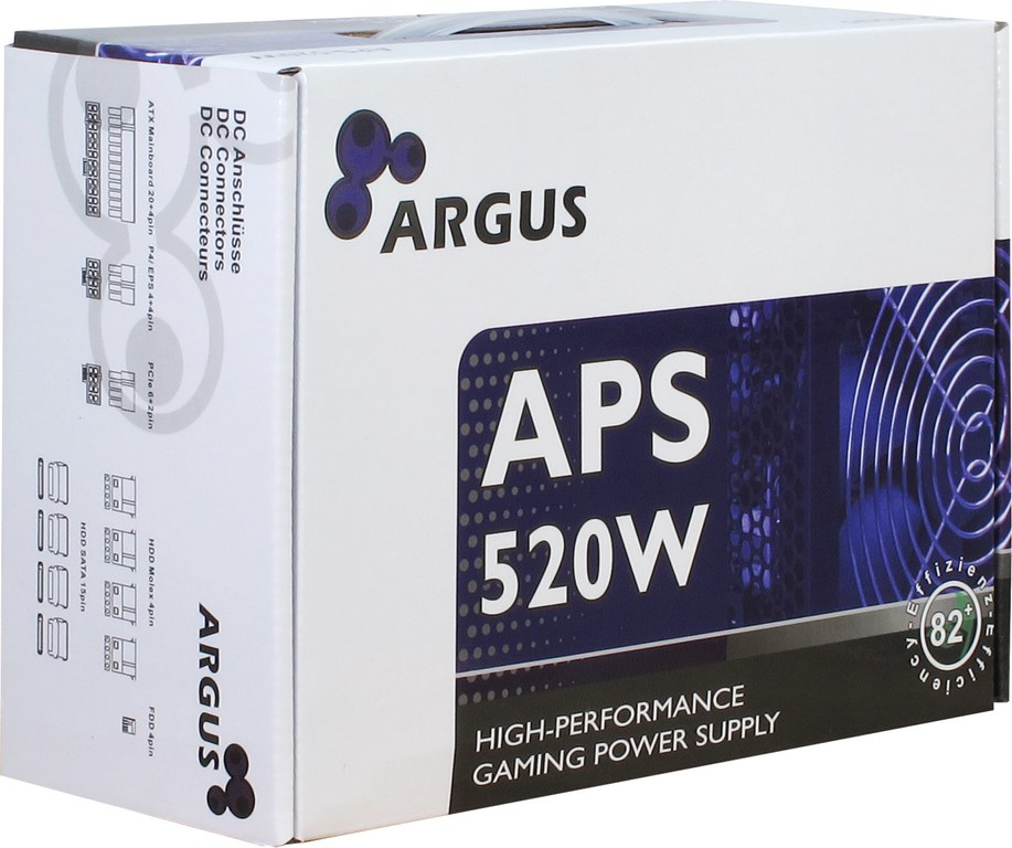 Inter-Tech Argus APS-520W - Netzteil (intern) - ATX12V 2.31, Ansicht 2