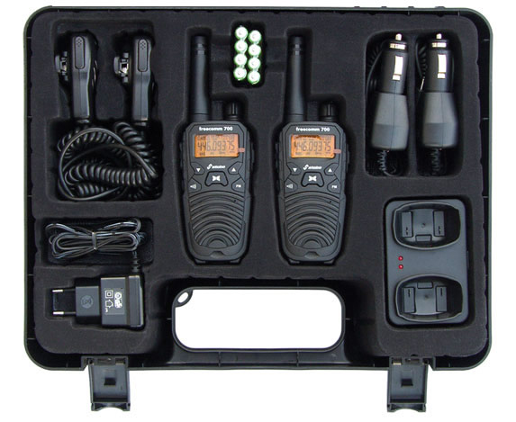 stabo freecomm 700 - Funkkoffer - tragbar - Zwei-Wege Funkgerät - PMR - 446 MHz - 8 Kanäle (Packung mit 2), Ansicht 2