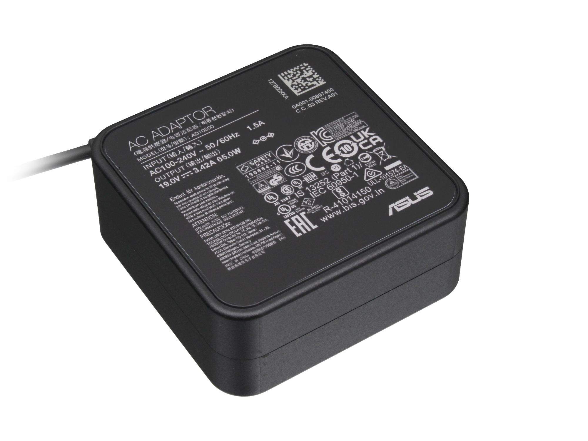 ASUS ADP-65GD D - Netzteil - Wechselstrom 100-240 V, Ansicht 2