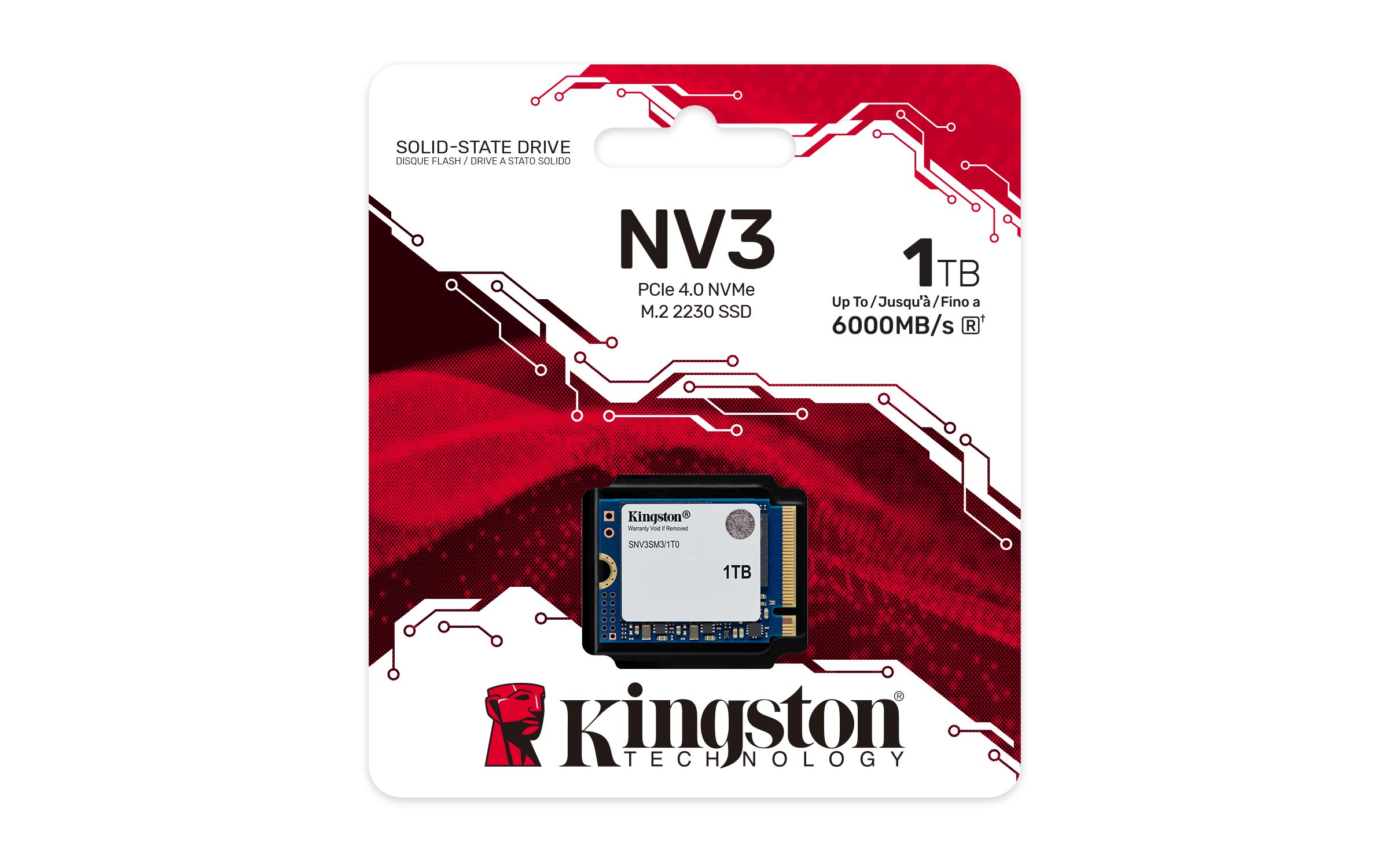 Kingston NV3 - SSD - 1 TB - intern - M.2 2230 - PCIe 4.0 x4 (NVMe), Ansicht 4